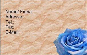 rose blau klein